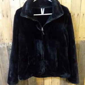 Ideology Faux Fur Zip Up Jacket/Size Large